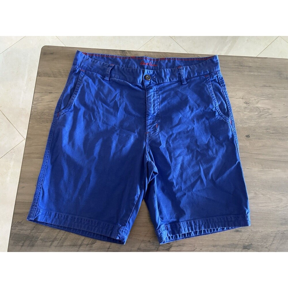Robert Graham Classic Fit Mens Blue Casual Shorts Size 34 Cotton